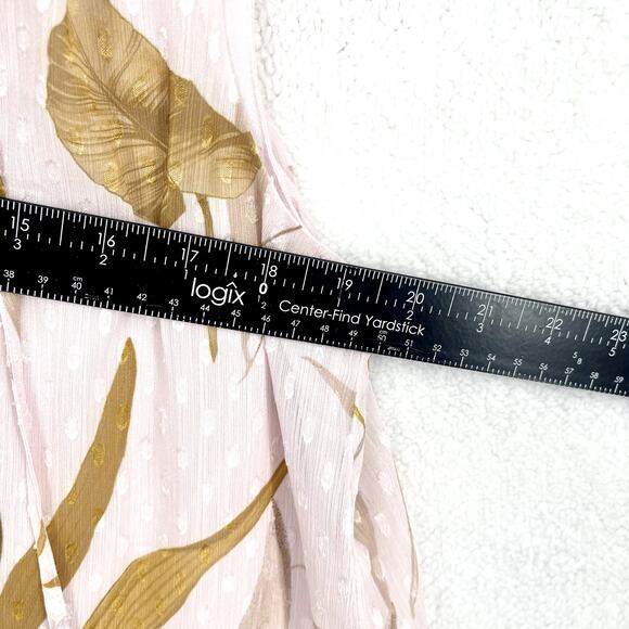 Ted Baker Women's CABANA Smocked Sleeveless Printed Floral Print Blouse Top - Picture 4 of 5